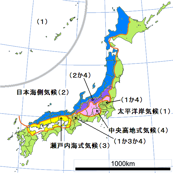 日本の気候区分